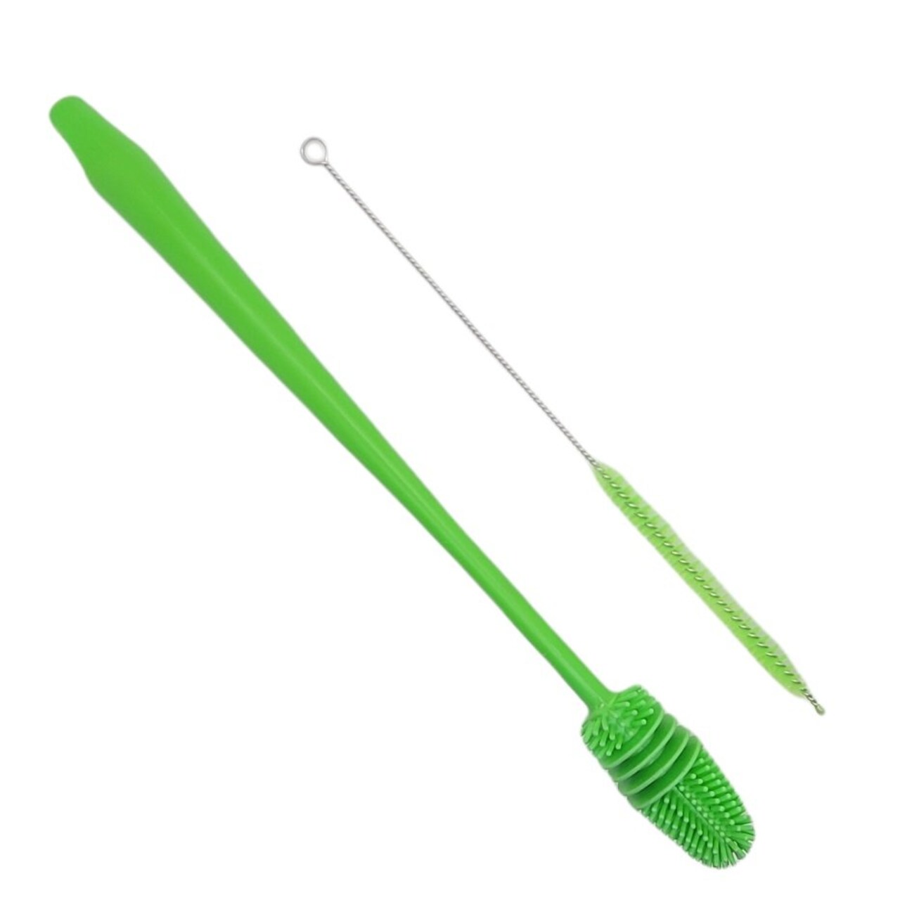 Handy Housewares 13" Long Reusable Drinking Bottle & Straw Cleaning Brush Set